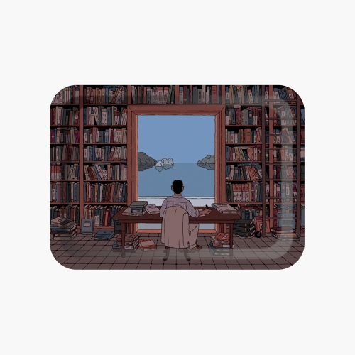 Tray / A Library by the Tyrrhenian Sea