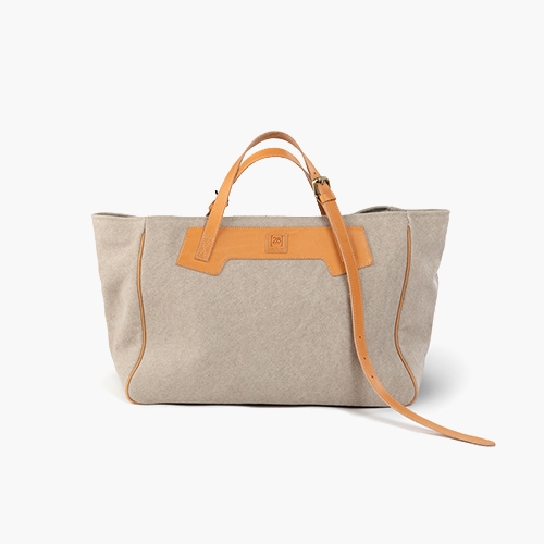 Margaret – Organic Cotton Dog Bag (Pebble)