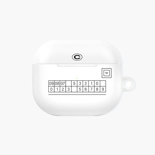 Numbering Table White Airpod 3 (Slim Hard)